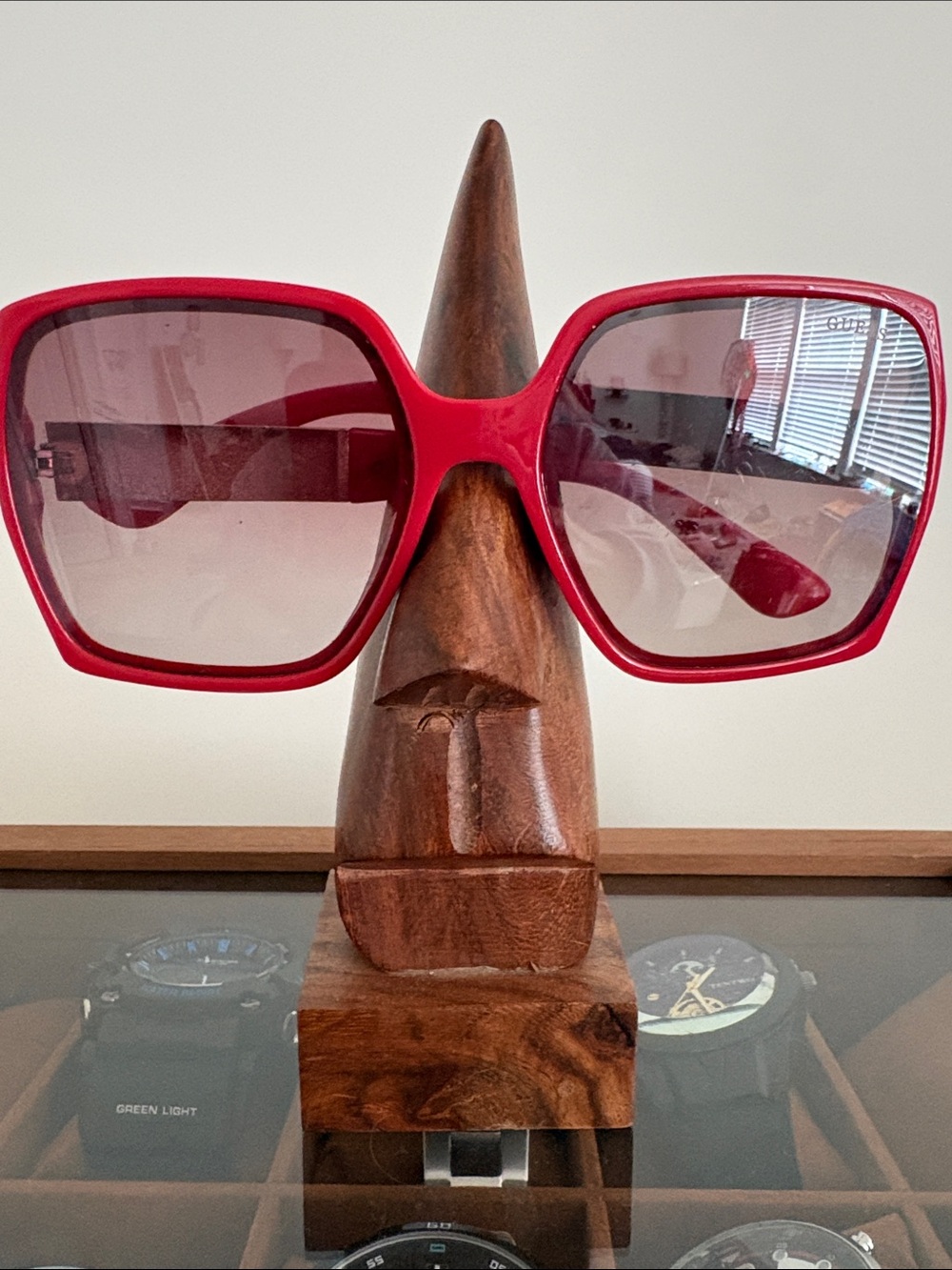 Guess Oversized Red Women's Sunglasses